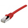 LATIGUILLO ROJO S/FTP CAT6A 1Mts.SNAGLESS