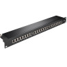 PANEL FTP CAT6A 24 PUERTOS RJ45 1U 19''