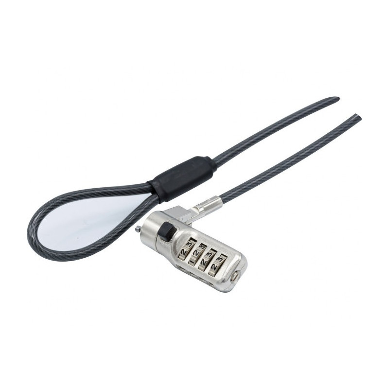 CABLE SEGURIDAD PORTATIL NANO COMBINA- 4 DIGITOS