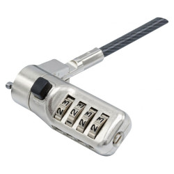 CABLE SEGURIDAD PORTATIL NANO COMBINA- 4 DIGITOS