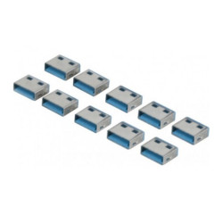 PACK 10/u CIERRE USB AZUL PARA LLAVE MC-915111