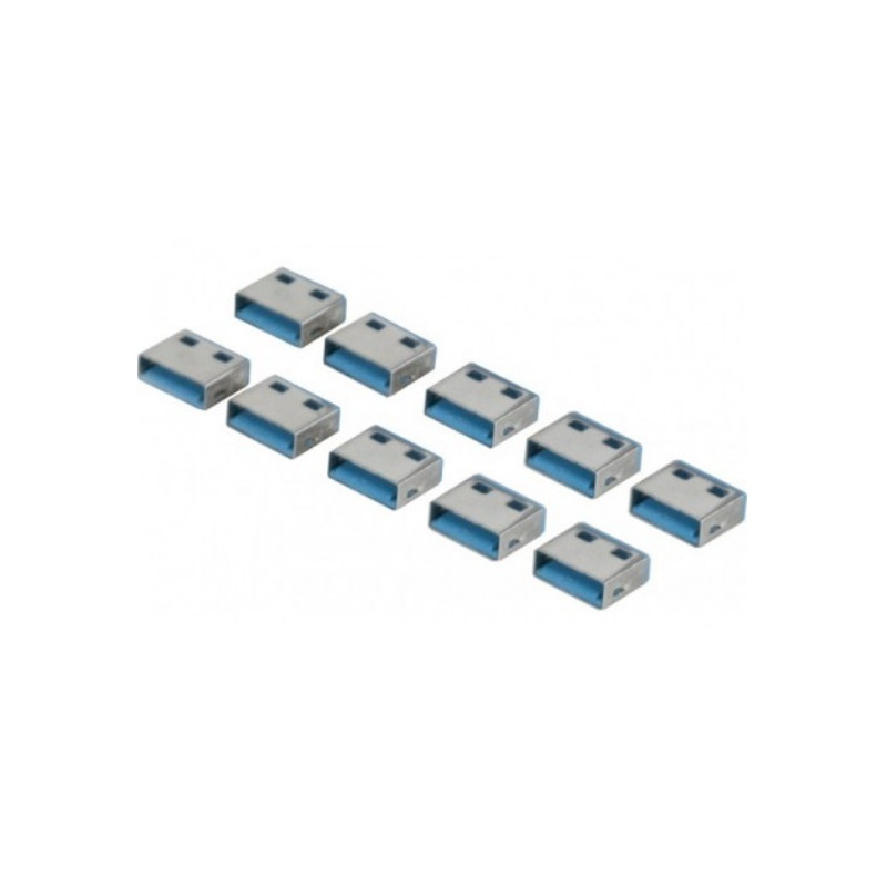 PACK 10/u CIERRE USB AZUL PARA LLAVE MC-915111