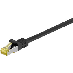 LATIGUILLO NEGRO CAT6A  500mHZ FLEXIBLE 2Mts. LSZH