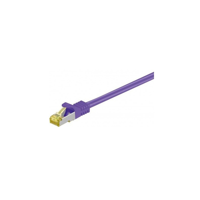 LATIGUILLO MORADO S/FTP CAT6A 500Mhz 2Mts LSZH