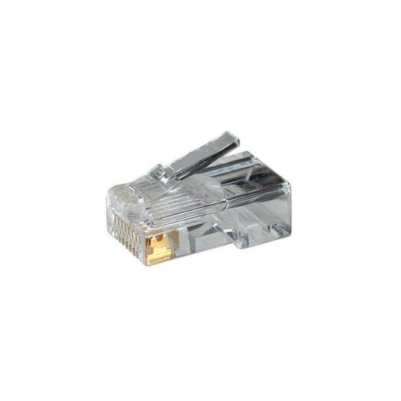 CONECTOR UTP RJ45 MACHO CAT-6 BOLSA 10/u