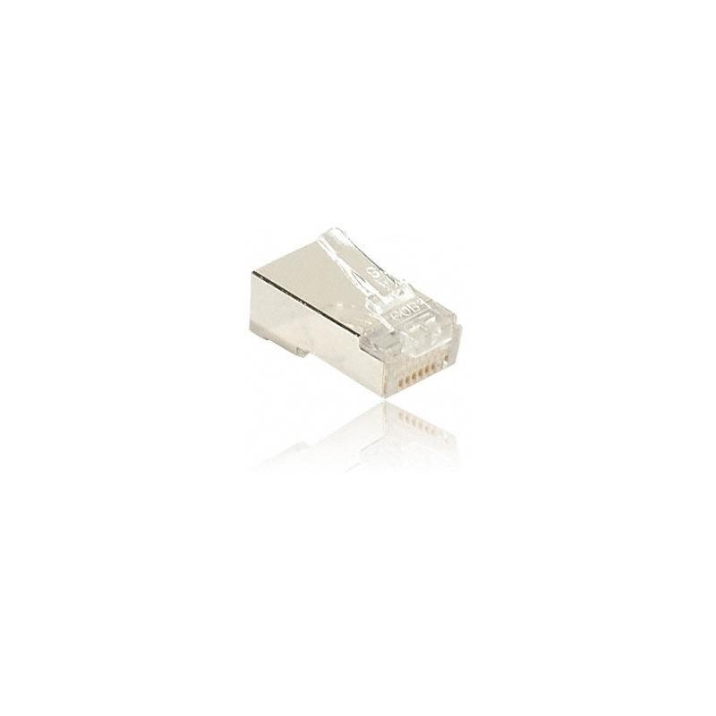 CONECTOR FTP RJ45 MACHO CAT 6 APANTALLADO BOLSA 10