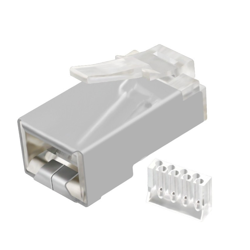 CONECTOR FTP RJ45 MACHO CAT 6 APANT+GUIA PACK 10U