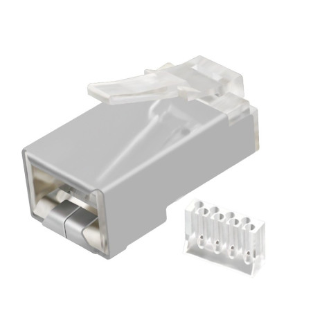 CONECTOR FTP RJ45 MACHO CAT 6 APANT+GUIA PACK 10U