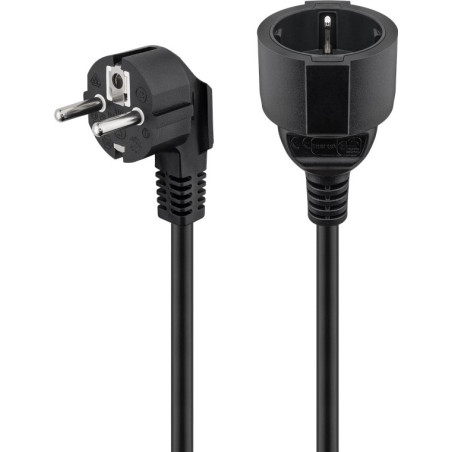 CABLE PROLONGADOR SCHUKO M - H 5 Mts. NEGRO