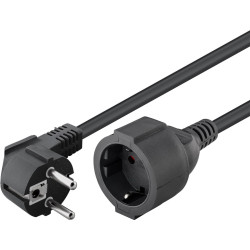 CABLE PROLONGADOR SCHUKO M - H 5 Mts. NEGRO