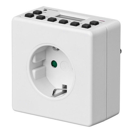 BASE TOMA SCHUKO CON RELOJ TEMPORIZADOR DIGITAL