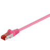 LATIGUILLO ROSA S/FTP CAT6 FLEXIBLE 2Mts. LSZH