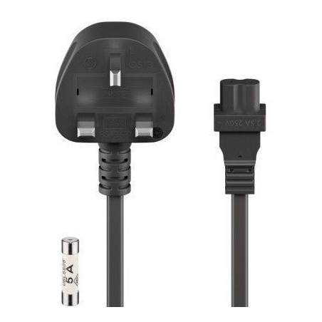 CABLE DE ALIMENTACION PORTATIL (OCHO) 1.8Mts. UK