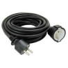 CABLE PROLONGADOR SCHUKO M - H 2 Mts. NEGRO