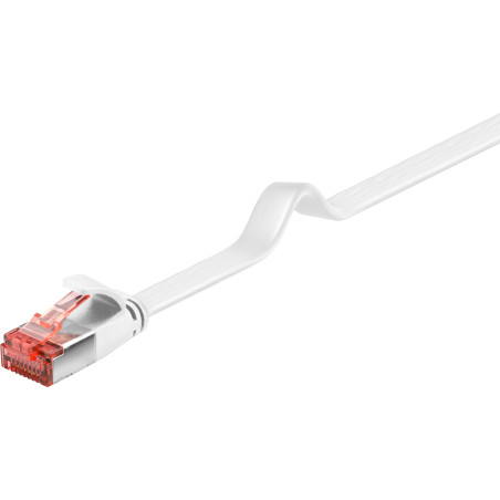 LATIGUILLO BLANCO U/FTP CAT6 FLEXIBLE 1Mts.PLANO