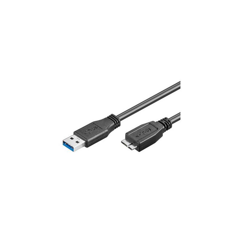 CABLE CONEXIÓN USB 3.0 A(M)-MICRO USB B (M) 1Mt