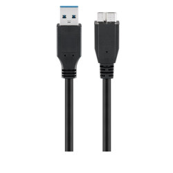 CABLE CONEXIÓN USB 3.0 A(M)-MICRO USB B (M) 1Mt