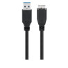 CABLE CONEXIÓN USB 3.0 A(M)-MICRO USB B (M) 1Mt