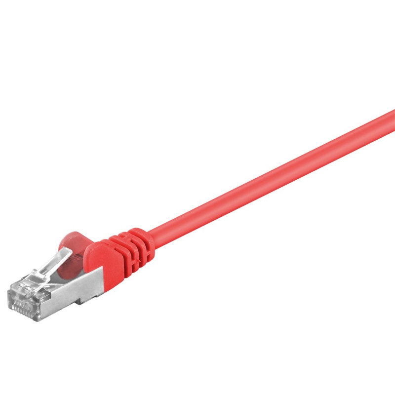 LATIGUILLO ROJO S/FTP CAT6 FLEXIBLE CCA  0.25M