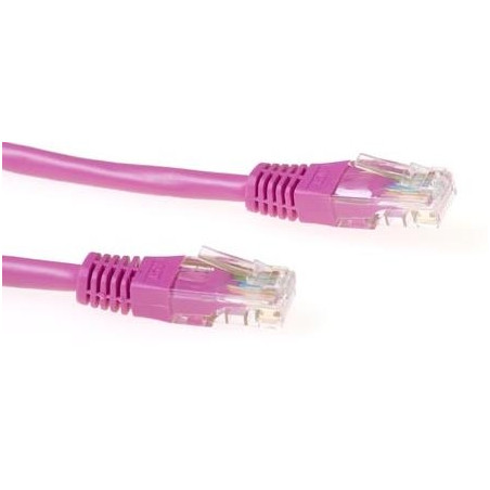 LATIGUILLO ROSA UTP FLEXIBLE CAT6  3Mts.