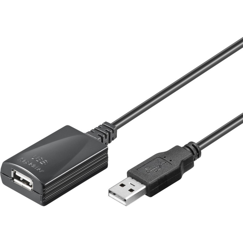 CABLE USB 2.0 AMPLIFICADOR  5M TIPO A(M)- A(H)