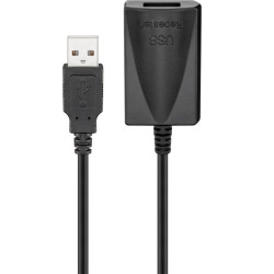 CABLE USB 2.0 AMPLIFICADOR  5M TIPO A(M)- A(H)