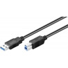 CABLE CONEXIÓN USB 3.0 A-B  0.5 MTS