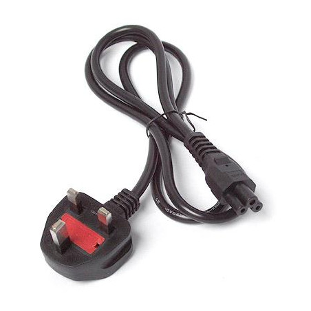 CABLE DE ALIMENTACION PORTATIL (TREBOL) 1.8Mts UK