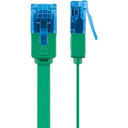 LATIGUILLO VERDE UTP CAT6A FLEXIBLE 0.5Mts. PLANO
