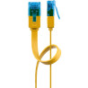 LATIGUILLO AMARILLO UTP CAT6A FLEXIBLE 3M PLANO