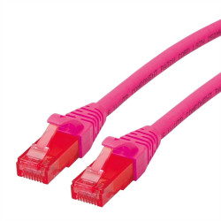 LATIGUILLO ROSA UTP FLEXIBLE CAT6 0.5Mts. SNAGLESS