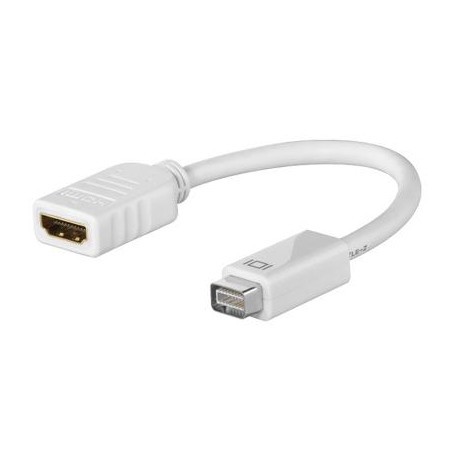 ADAPTADOR MINI DVI (M) - HDMI 19 PINES (H)   0.2Mt