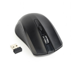 RATON OPTICO NEGRO INALAMBRICO USB 4 BOTONES