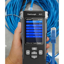 TESTER DE RED RJ45 / RJ11 - SONDA Y PANTALLA LCD
