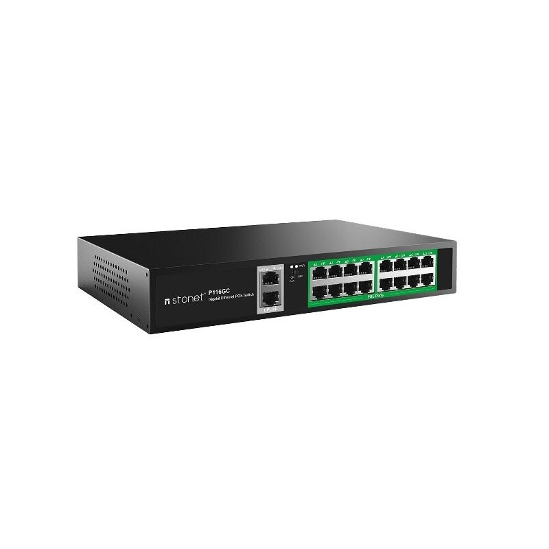 SWITCH P.O.E 16 PTOS Giga ( 16 POE) +2 LAN 200W