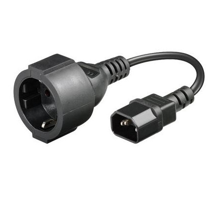 CABLE DE ALIMENTACION CPU C14 - SCHUKO H 15 CM