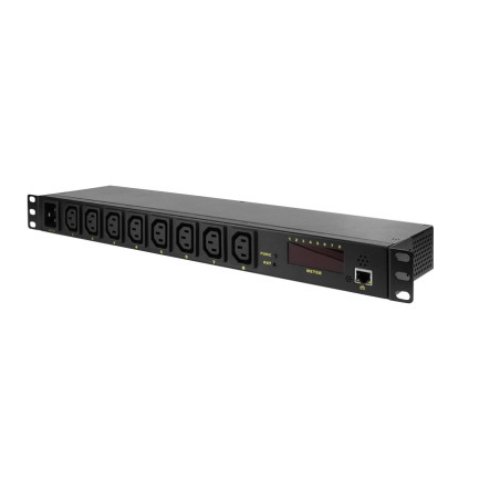 MONITORIZADOR ELECTRICO PDU IP 8 PTOS C13 RACK 19"