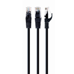 LATIGUILLO NEGRO UTP CAT6 FLEXIBLE ALU/CU(CCA) 2M