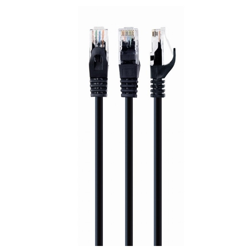 LATIGUILLO NEGRO UTP CAT6 FLEXIBLE ALU/CU(CCA) 2M