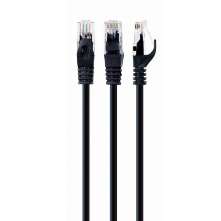LATIGUILLO NEGRO UTP CAT6 FLEXIBLE ALU/CU(CCA) 2M