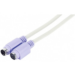 CABLE EXTENSOR TECLADO PS/2 MDIN6 M-H 2Mts