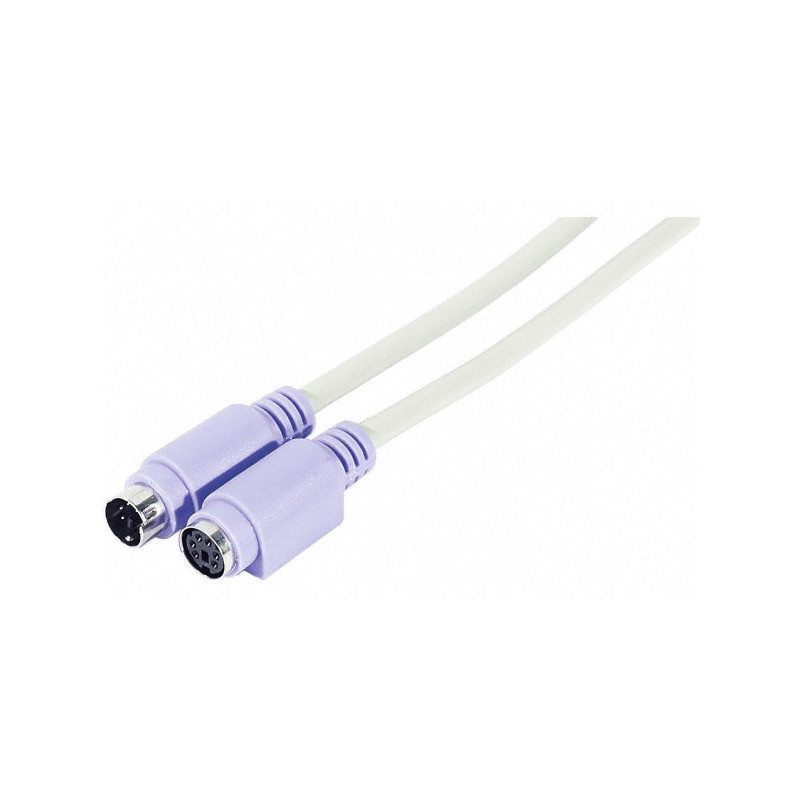 CABLE EXTENSOR TECLADO PS/2 MDIN6 M-H 2Mts