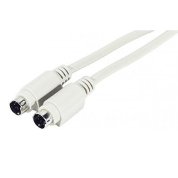 CABLE CONMUTADOR TECLADO PS/2 MDIN6 M-M 2Mts