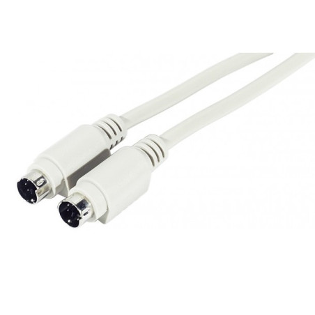 CABLE CONMUTADOR TECLADO PS/2 MDIN6 M-M 2Mts