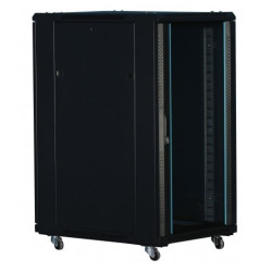 ARMARIO RACK 22U 600 X 1000 PUERTA CRISTAL + CHAPA