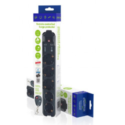 REGLETA 5 TOMAS INTERRUPTOR+FILTRO+CONTROL REMOTO