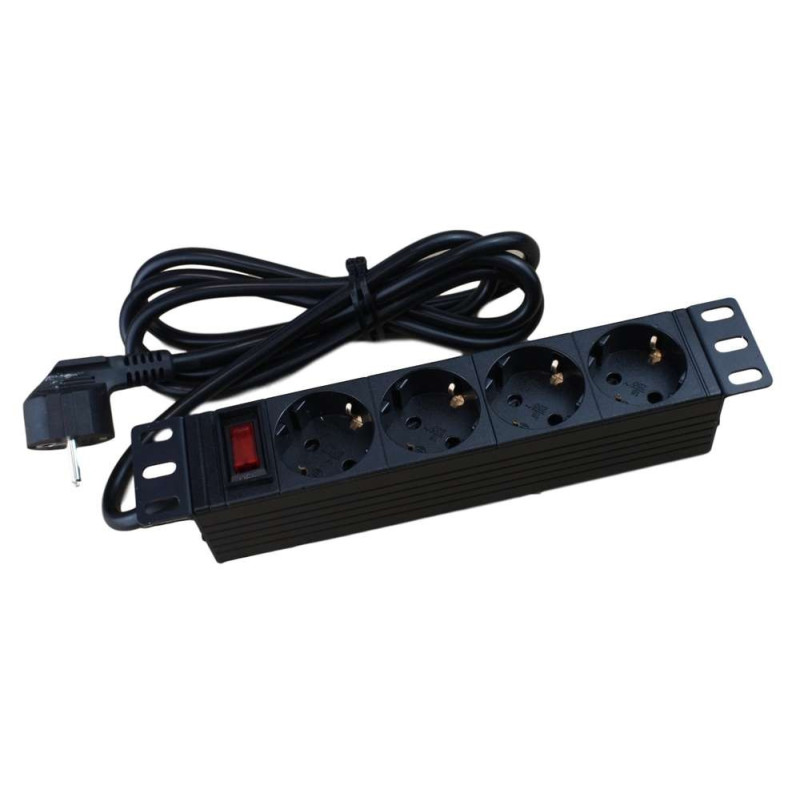 REGLETA  ALIMENTACION 10´´  4TOMAS + INTERRUPTOR