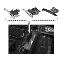 ADAPTADOR BUS M.2 para tarjeta PCI express x1 - x4