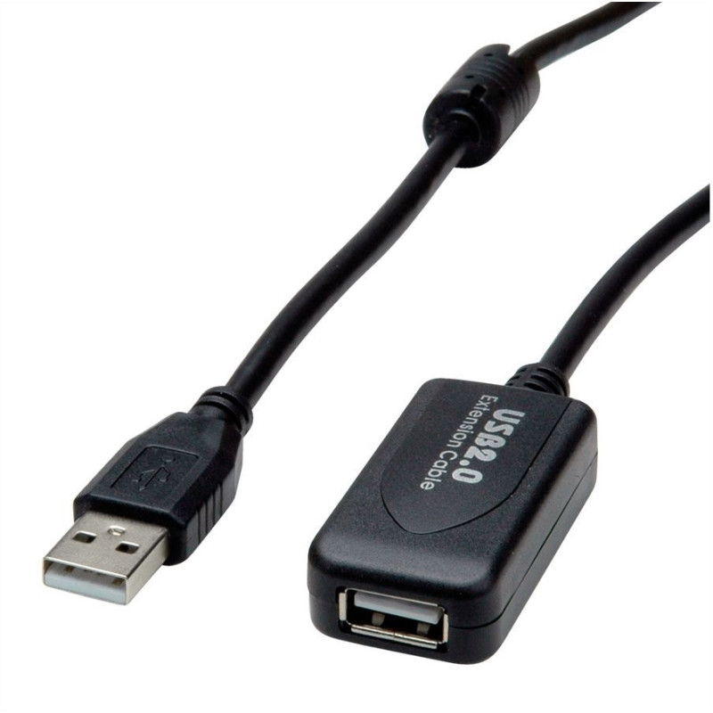 CABLE USB 2.0 AMPLIFICADOR  5M TIPO A(M)- A(H)