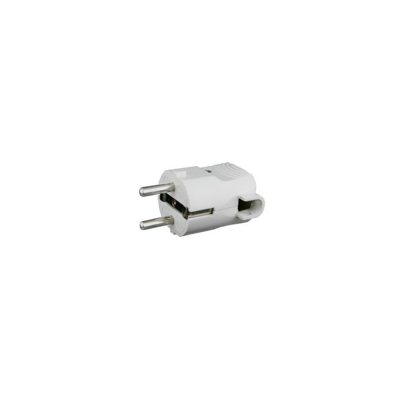 CONECTOR MACHO SCHUKO 16A BLANCO ACODADO